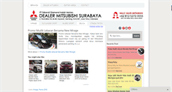 Desktop Screenshot of mitsubishisurabaya.com