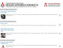 Tablet Screenshot of mitsubishisurabaya.com